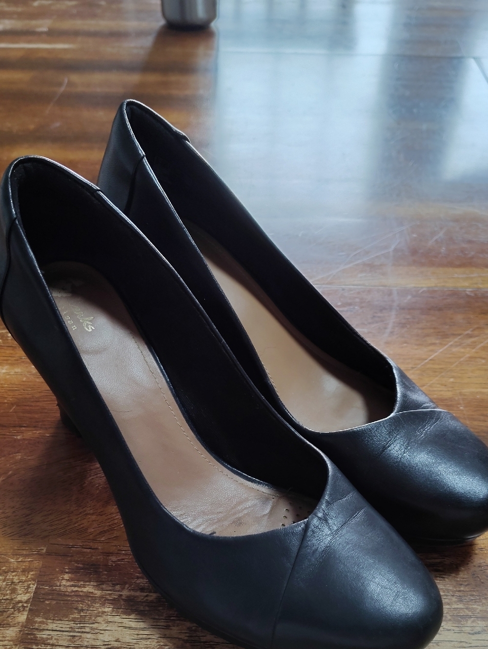 Clarks Black High Heels Size 7 1/2